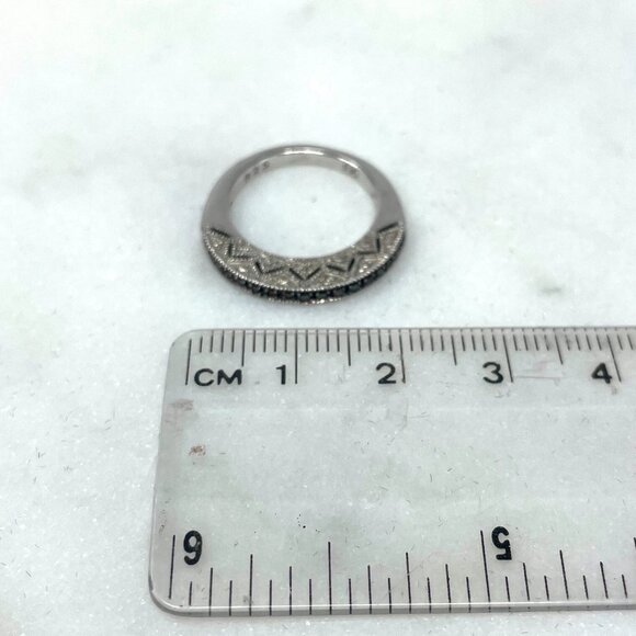Michael Drechsler MDJ Mocha Diamond 0.16 CTW Sterling Silver 925 Ring, Size 5 - Picture 10 of 12